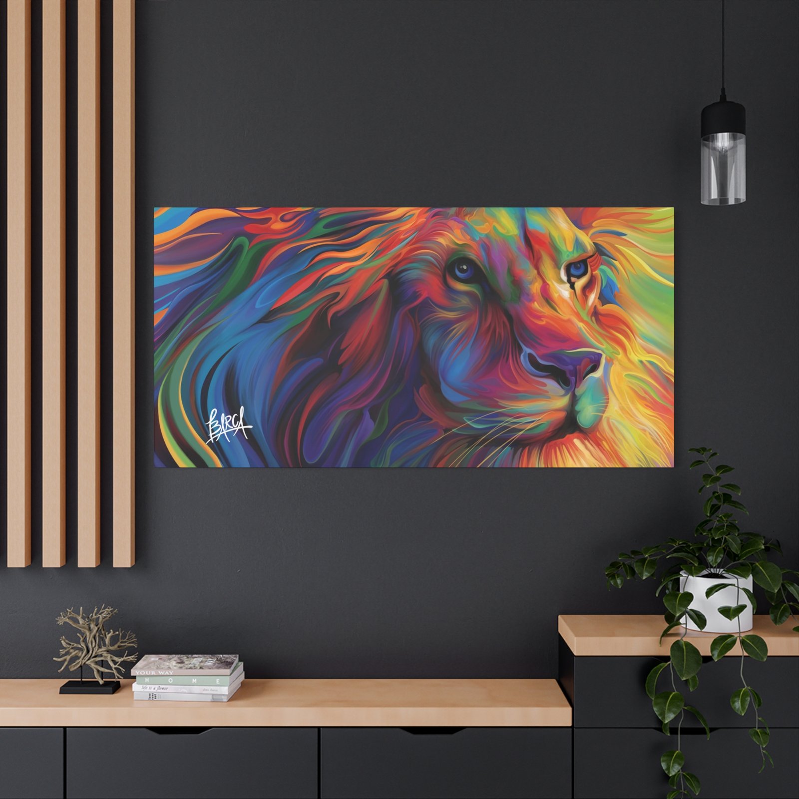 Animal Art Canvas - Vibrant Lion Canvas Art, Colorful Wall Decor, Animal Lover Gift, Bold Home Decoration, African Wildlife Art, Unique Art Piece - Image 80