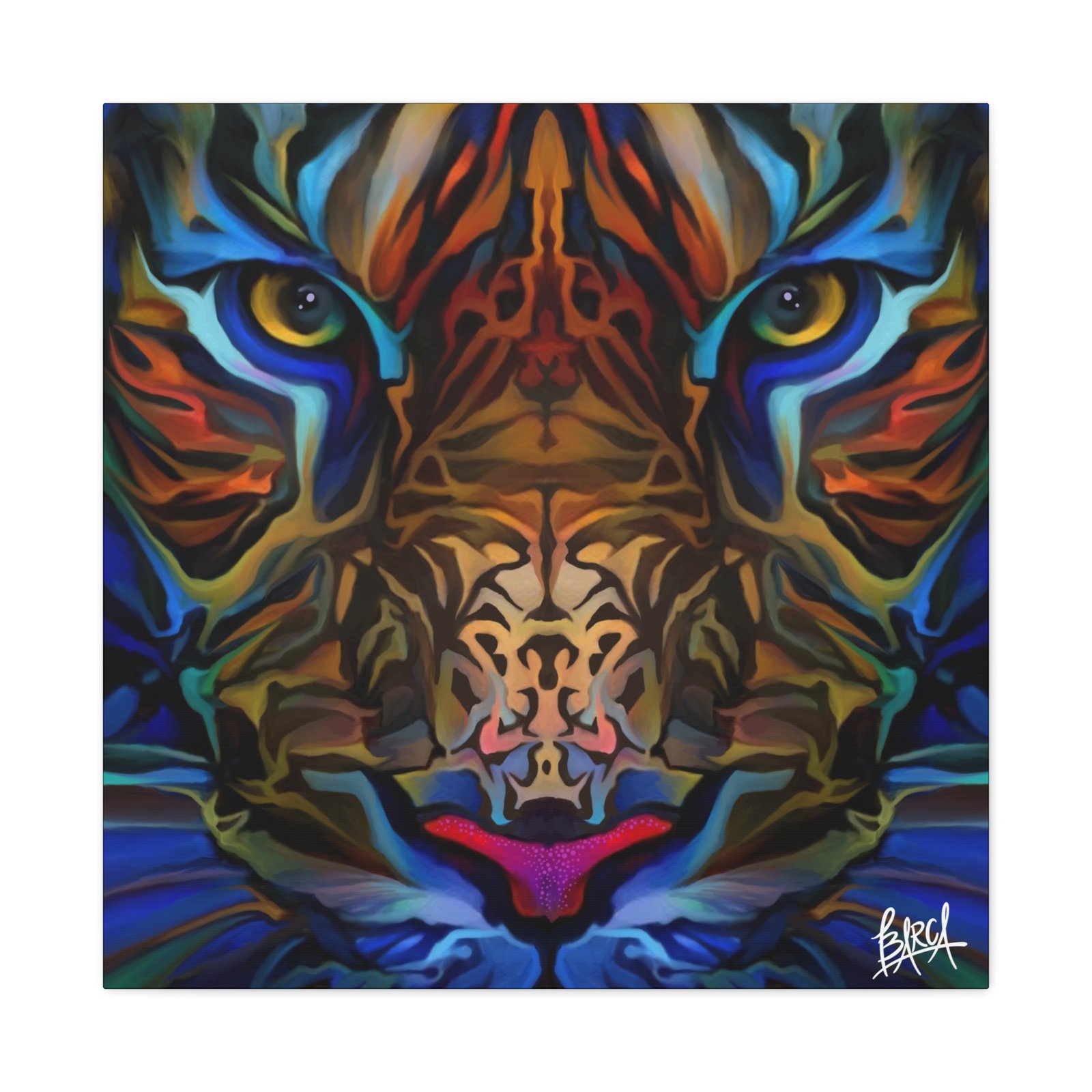 Animal Art Canvas - Portrait Vibrant Tiger Canvas Wall Art, Colorful Animal Decor, Modern Home Aesthetic, Gift for Art Lovers, Unique Wildlife Artwork - Image 97