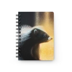 Animal Art Skunk - Cute Skunk Painting Spiral Bound Journal