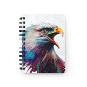 Animal Art Bird - Vibrant Spiral Bound Journal - Colorful Eagle Design, Inspirational Gifts, Study Notebooks, Journaling, Art Supplies