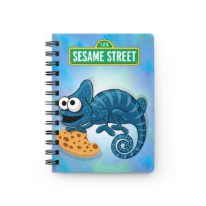 Chamo Pop Art - Sesame Street Cookie Monster Spiral Bound Journal, Cute Chameleon Notebook, Kids Journal, Gift for Students, Fun Diary, School Supplies