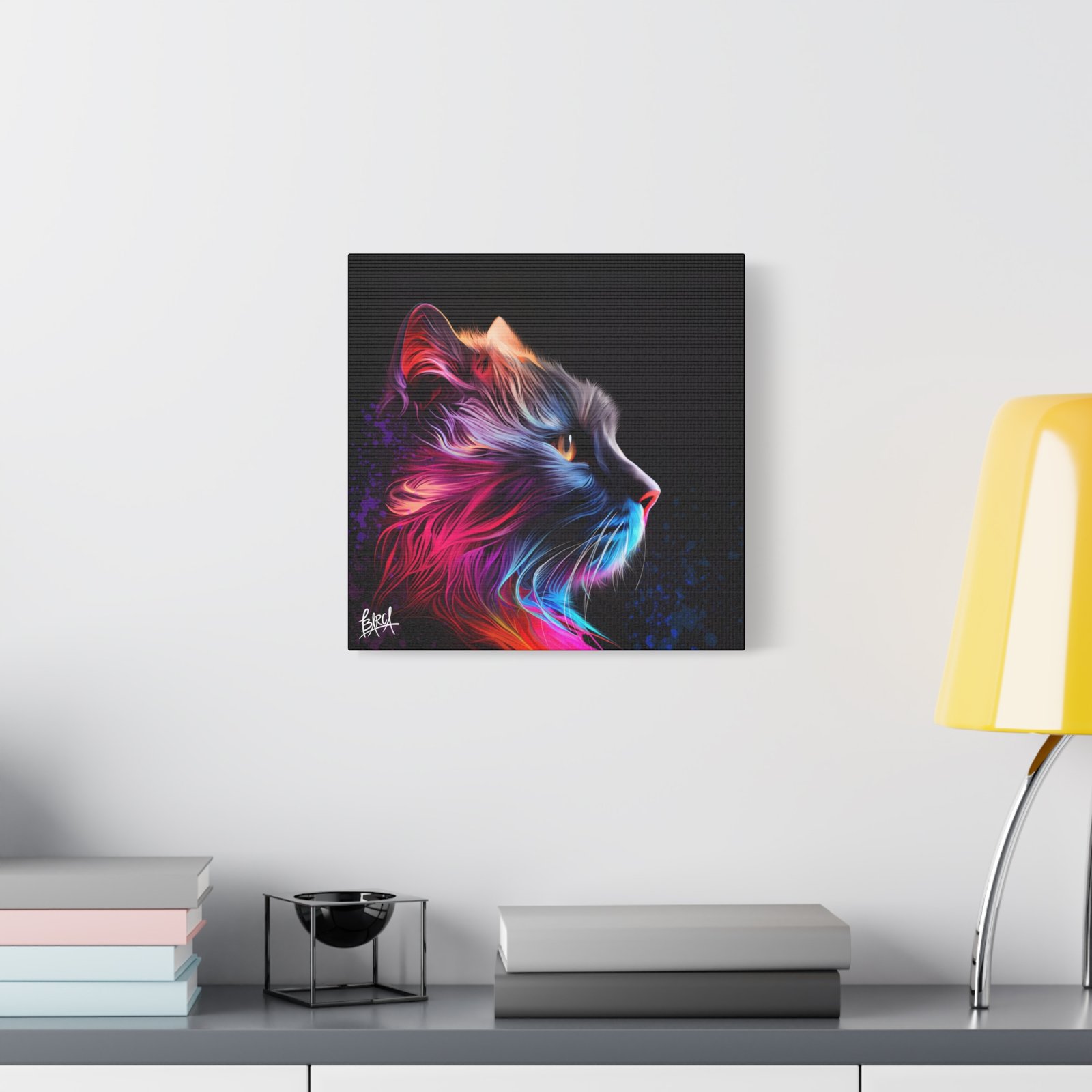 Animal Art Canvas - Vibrant Cat Wall Art Canvas, Colorful Pet Decor, Home Decoration, Gift for Cat Lovers, Feline Art Print, Animal Lover Gift - Image 15