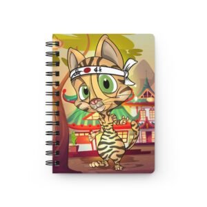 Cat-Tastic Art - Japanese Cute Cat Spiral Bound Journal, Japanese Inspired Notebook, Gift for Cat Lovers, Travel Diary, Sketchbook, Perfect for Kids & Adults