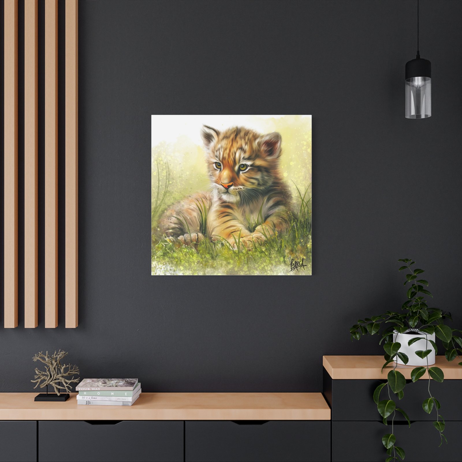 Animal Art Canvas - Tiger Cub Wall Art, Cute Animal Canvas Print for Nursery Decor, Baby Shower Gift, Wildlife Lover's Home Decor, Kid's Room Decoration - Image 36
