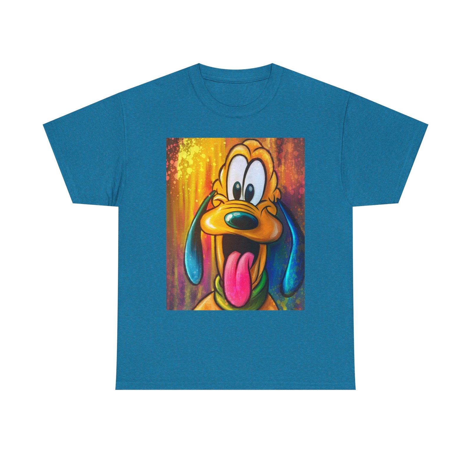 T-Shirt - Disney Themed Pluto Dog Art Tee - Unisex Heavy Cotton T-Shirt, Cute Animal Shirt, Gift for Dog Lovers, Fun Casual Wear, Kids & Adults - Image 33