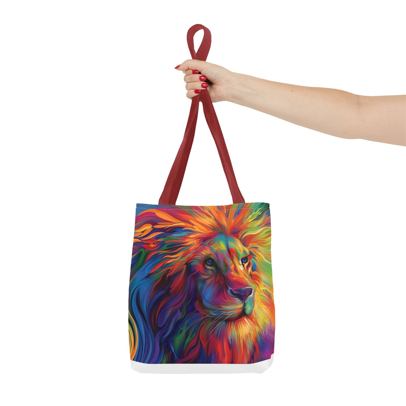 Tote Bag - Vibrant Lion Tote Bag, Colorful Reusable Bag, Beach Tote, Gift for Animal Lovers, Eco-Friendly Shopping Bag, Festival Bag - Image 16