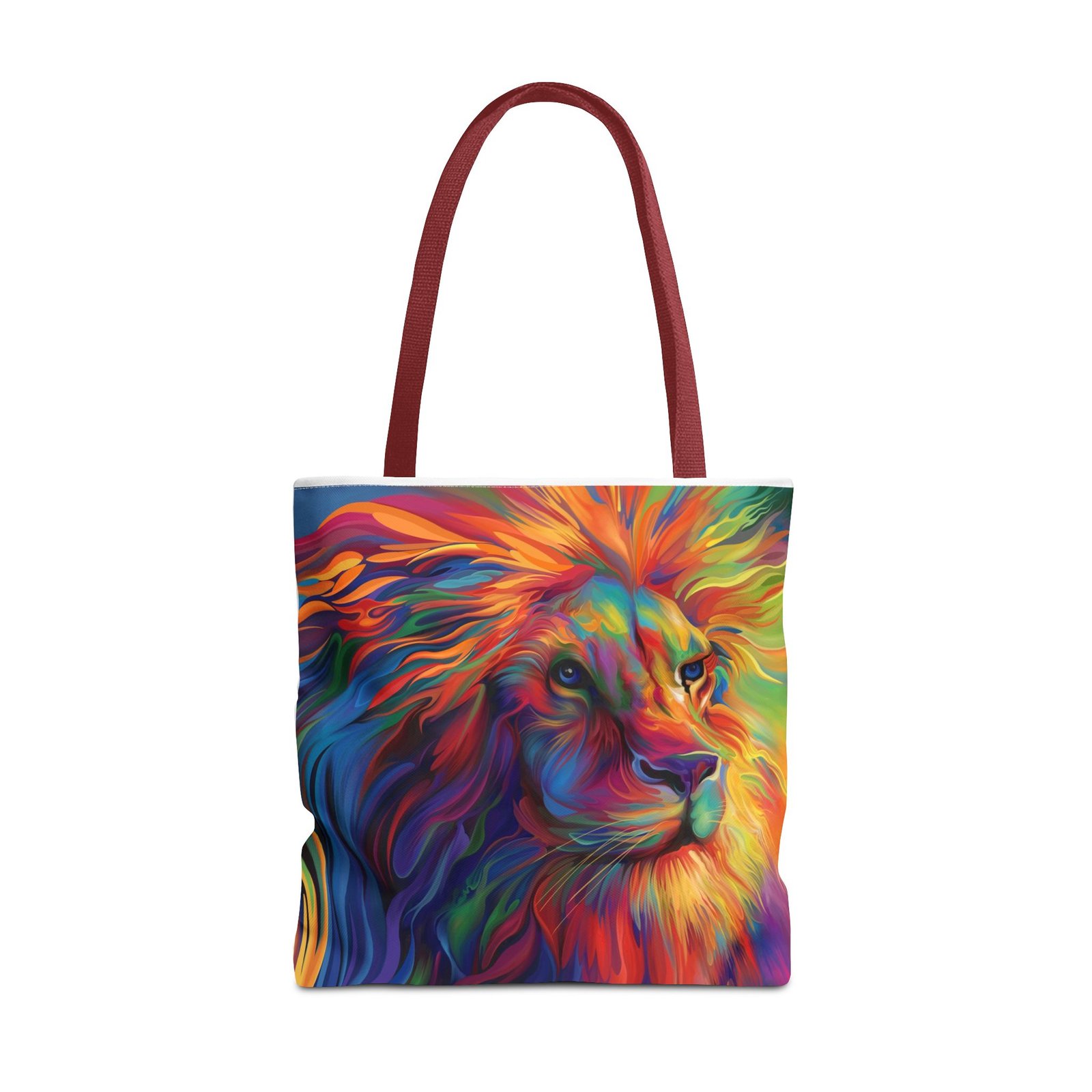 Tote Bag - Vibrant Lion Tote Bag, Colorful Reusable Bag, Beach Tote, Gift for Animal Lovers, Eco-Friendly Shopping Bag, Festival Bag - Image 21