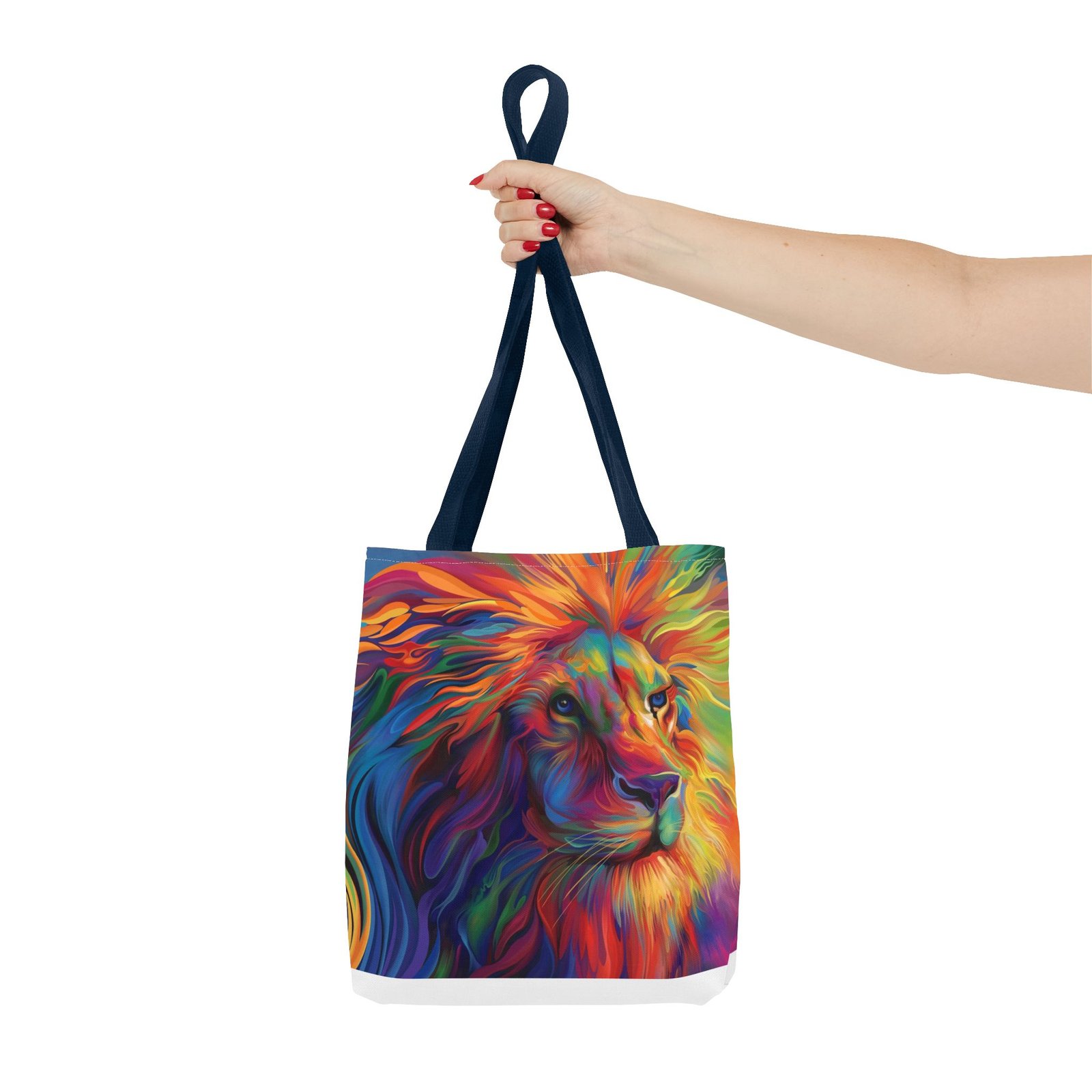 Tote Bag - Vibrant Lion Tote Bag, Colorful Reusable Bag, Beach Tote, Gift for Animal Lovers, Eco-Friendly Shopping Bag, Festival Bag - Image 52