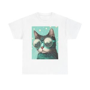 T-Shirt - Cool Cat Sunglasses Unisex Tee, Animal Lover Gift, Cute Cat Shirt, Funny Pet Tee, Gifts for Cat Owners, Fun Casual Wear