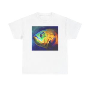 T-Shirt - Colorful Fish Art Unisex Heavy Cotton Tee - Vibrant Graphic Tee, Cool Fish T-Shirt, Ocean Lover Gifts, Unique Artwear, Sea Life Apparel