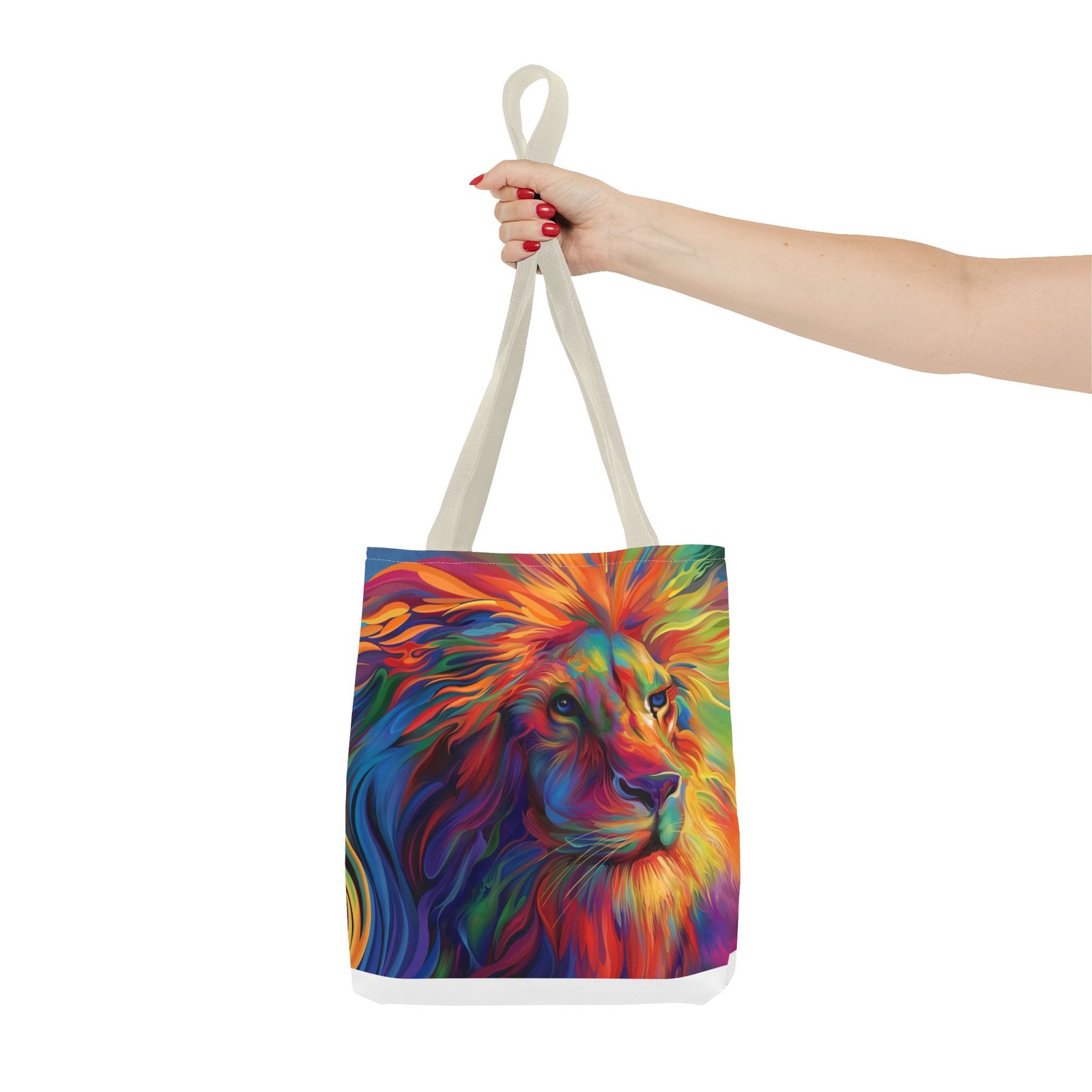 Tote Bag - Vibrant Lion Tote Bag, Colorful Reusable Bag, Beach Tote, Gift for Animal Lovers, Eco-Friendly Shopping Bag, Festival Bag - Image 40