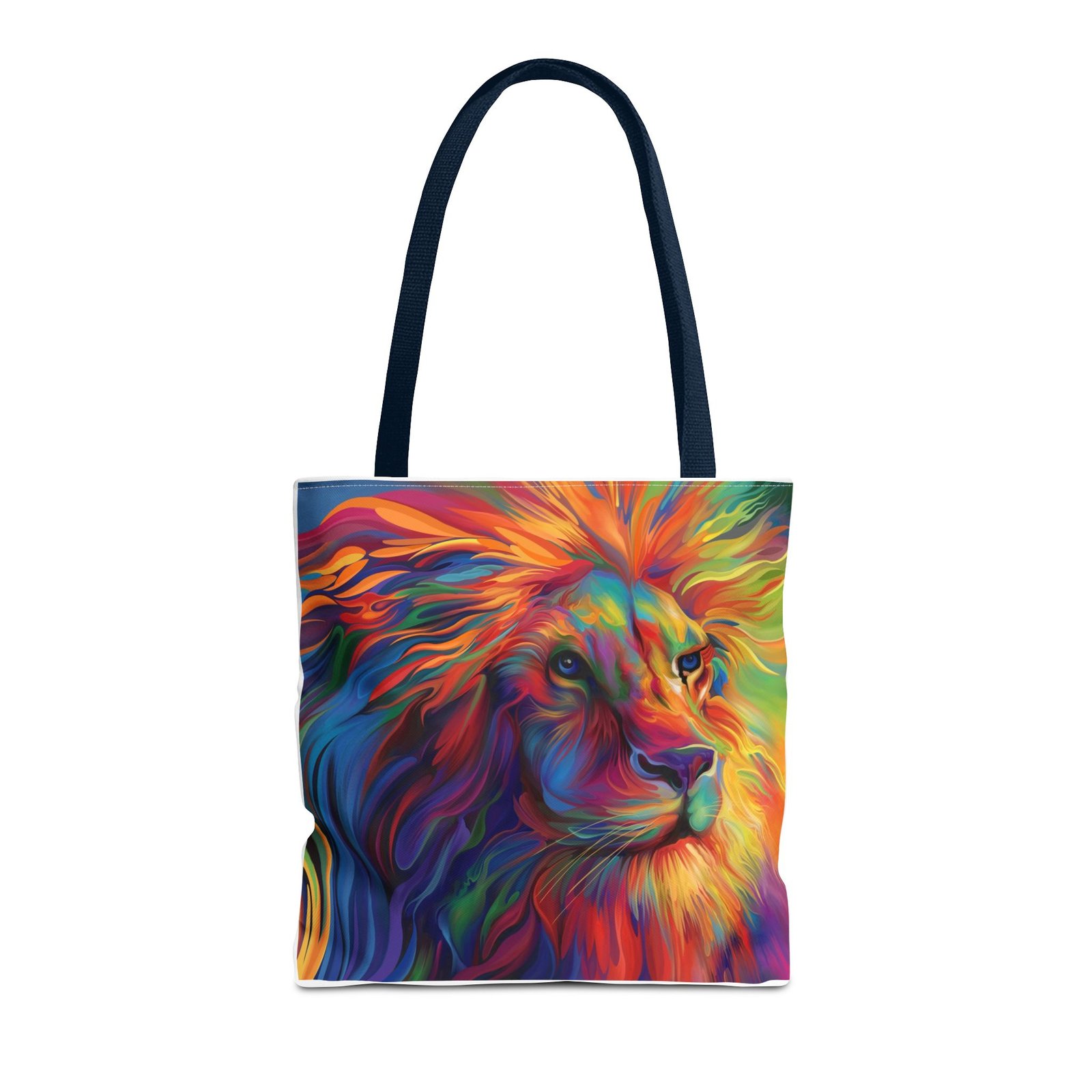 Tote Bag - Vibrant Lion Tote Bag, Colorful Reusable Bag, Beach Tote, Gift for Animal Lovers, Eco-Friendly Shopping Bag, Festival Bag - Image 53