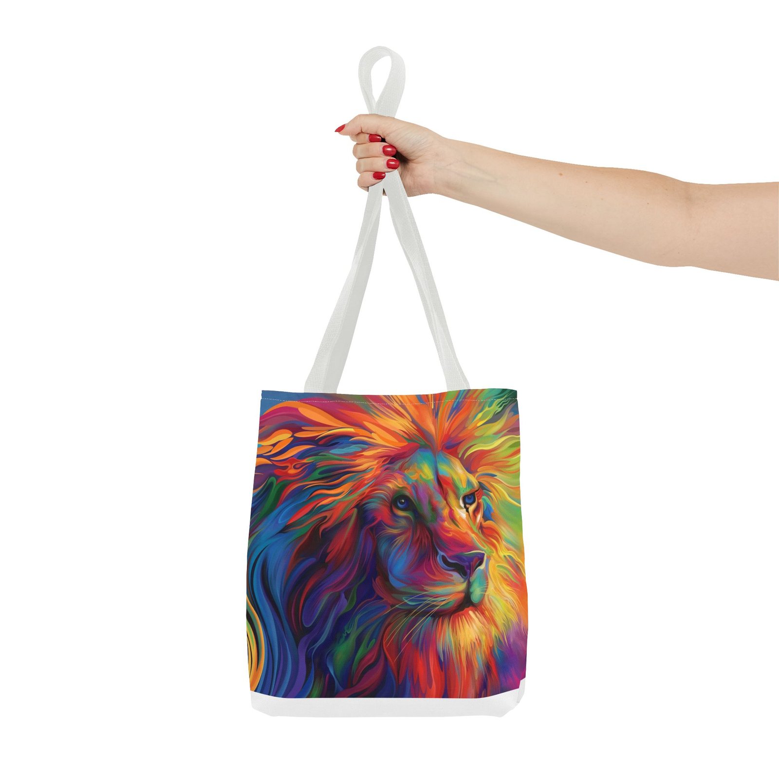 Tote Bag - Vibrant Lion Tote Bag, Colorful Reusable Bag, Beach Tote, Gift for Animal Lovers, Eco-Friendly Shopping Bag, Festival Bag - Image 28