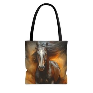 Tote Bag - Wild Spirit Horse Tote Bag | Equestrian Gift, Animal Lover's Bag, Eco-Friendly, Summer Outings, Art Tote