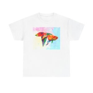 T-Shirt - Vibrant Goldfish Tee - Unisex Cotton Shirt, Ocean Lovers Gift, Artistic T-shirt, Summer Vibes, Eco-Friendly Fashion