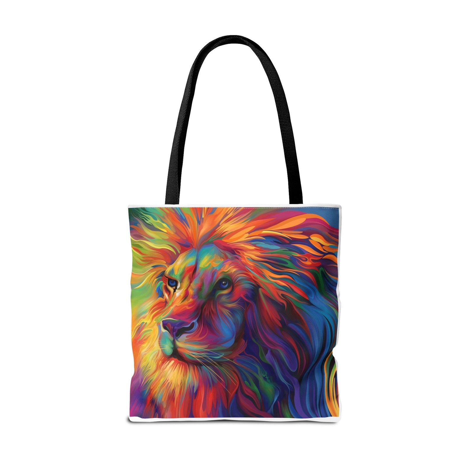 Tote Bag - Vibrant Lion Tote Bag, Colorful Reusable Bag, Beach Tote, Gift for Animal Lovers, Eco-Friendly Shopping Bag, Festival Bag - Image 10
