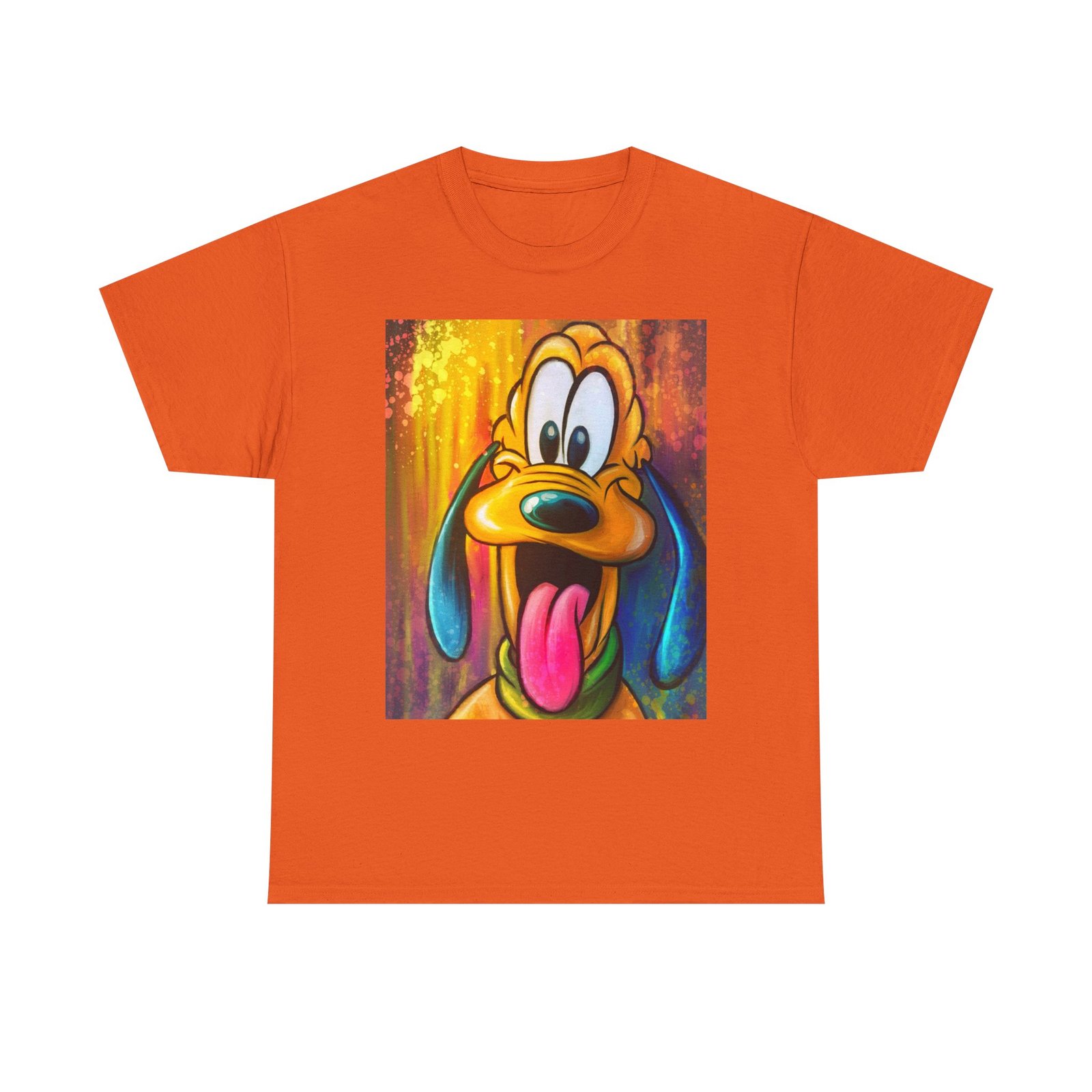 T-Shirt - Disney Themed Pluto Dog Art Tee - Unisex Heavy Cotton T-Shirt, Cute Animal Shirt, Gift for Dog Lovers, Fun Casual Wear, Kids & Adults - Image 17