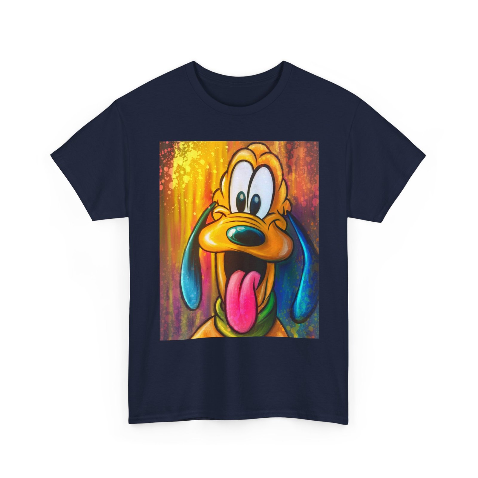 T-Shirt - Disney Themed Pluto Dog Art Tee - Unisex Heavy Cotton T-Shirt, Cute Animal Shirt, Gift for Dog Lovers, Fun Casual Wear, Kids & Adults - Image 43