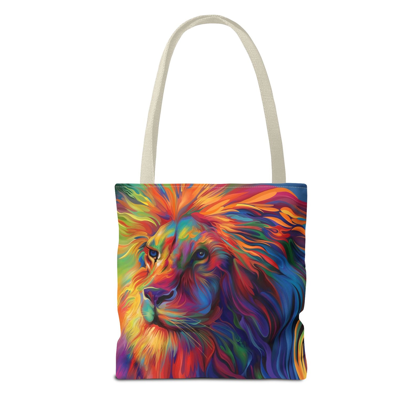 Tote Bag - Vibrant Lion Tote Bag, Colorful Reusable Bag, Beach Tote, Gift for Animal Lovers, Eco-Friendly Shopping Bag, Festival Bag - Image 38