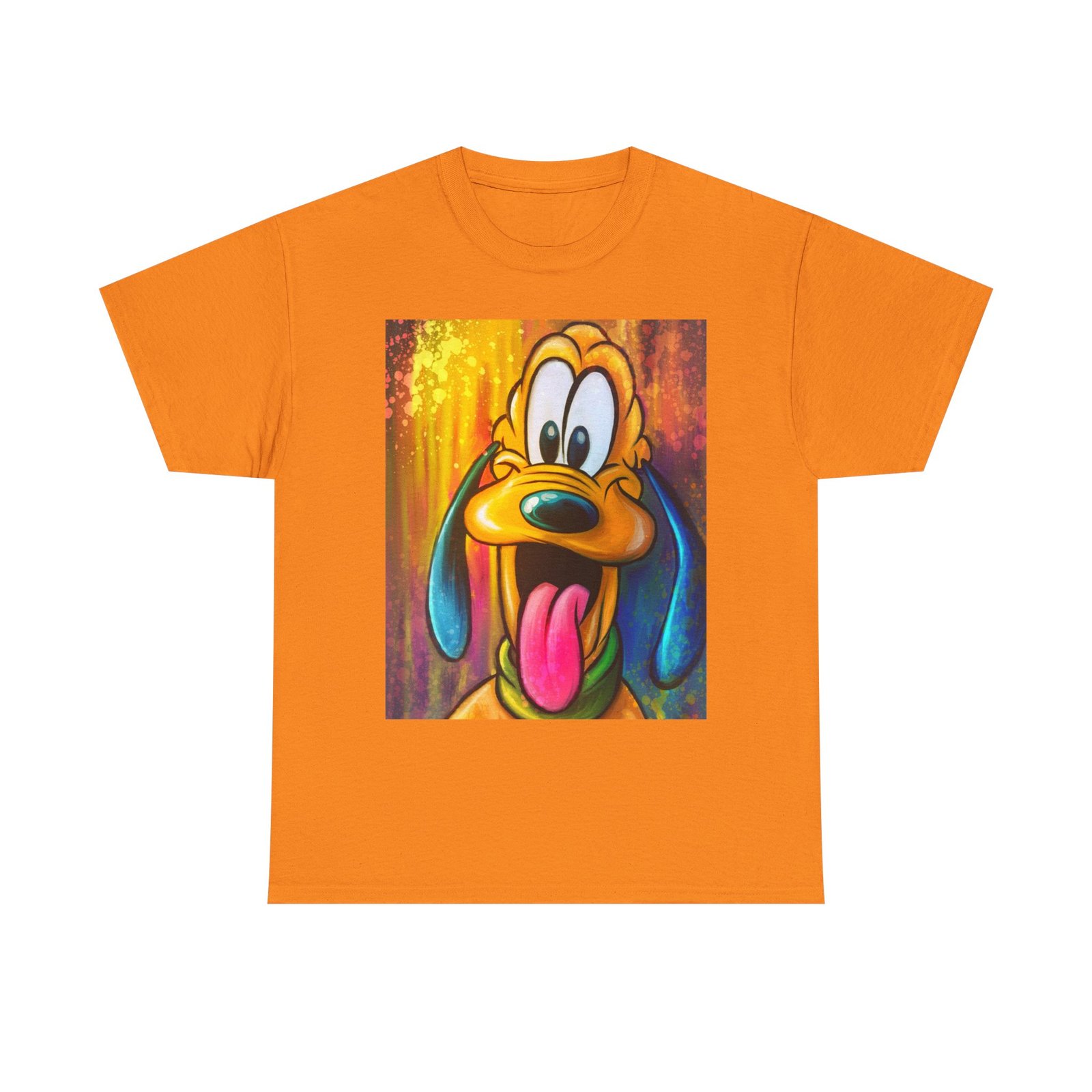 T-Shirt - Disney Themed Pluto Dog Art Tee - Unisex Heavy Cotton T-Shirt, Cute Animal Shirt, Gift for Dog Lovers, Fun Casual Wear, Kids & Adults - Image 21