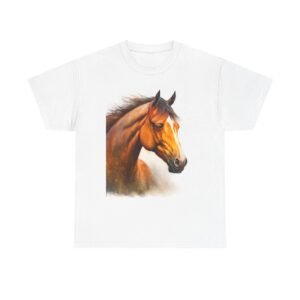 T-Shirt - Horse Lover Unisex Heavy Cotton Tee - Perfect Gift for Equestrians, Animal Lovers, Birthdays, Casual Wear, and Nature Enthusiasts