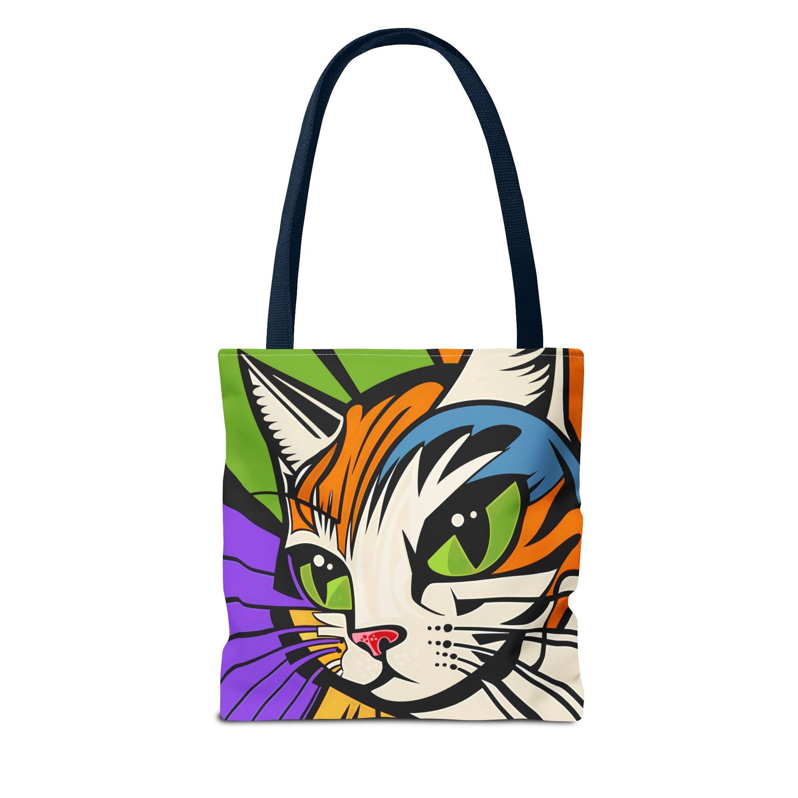 Tote Bag - Colorful Cat Design Tote Bag, Eco-Friendly Bag, Pet Lover Gift, Unique Shopping Bag, Everyday Use, Stylish Carryall - Image 50