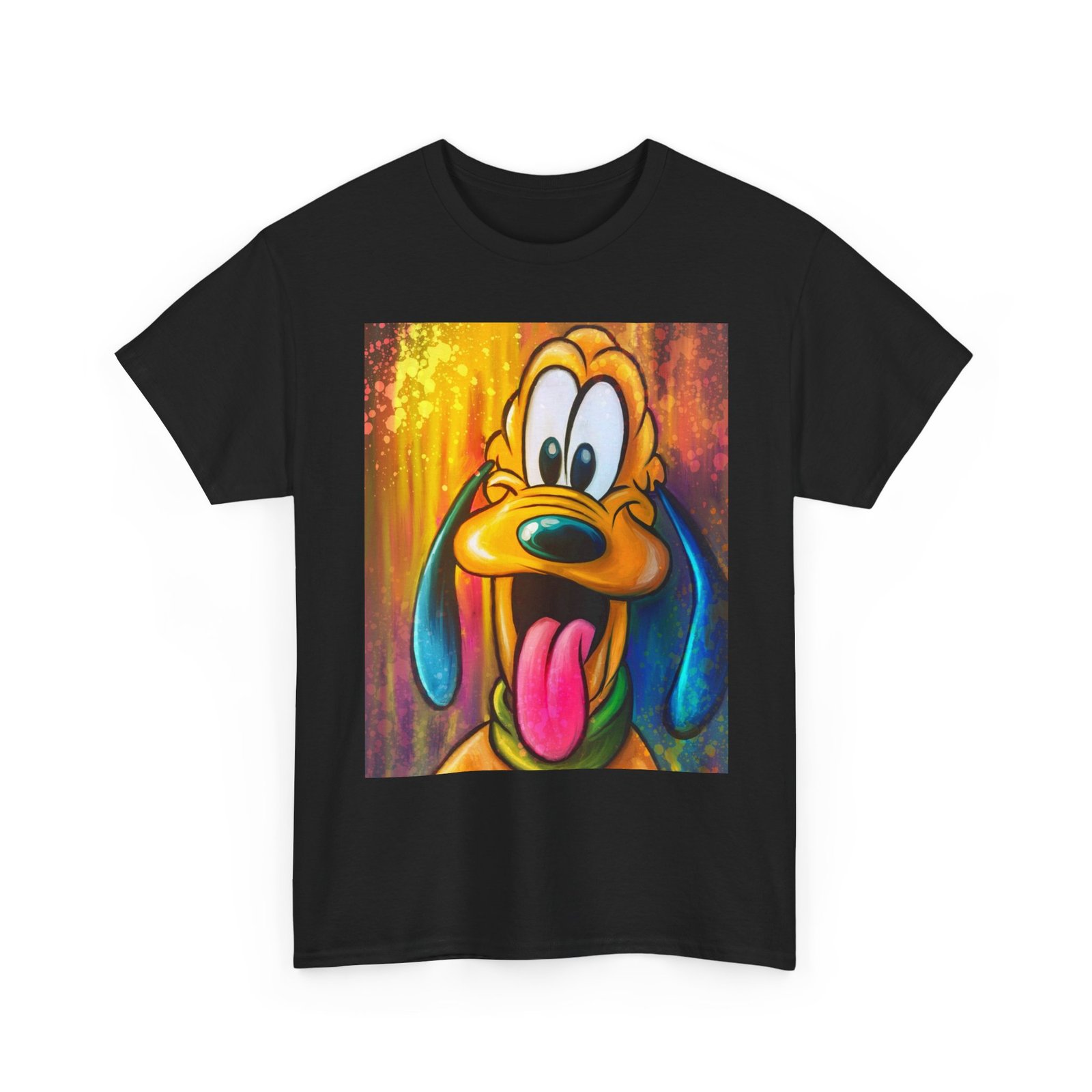 T-Shirt - Disney Themed Pluto Dog Art Tee - Unisex Heavy Cotton T-Shirt, Cute Animal Shirt, Gift for Dog Lovers, Fun Casual Wear, Kids & Adults - Image 11