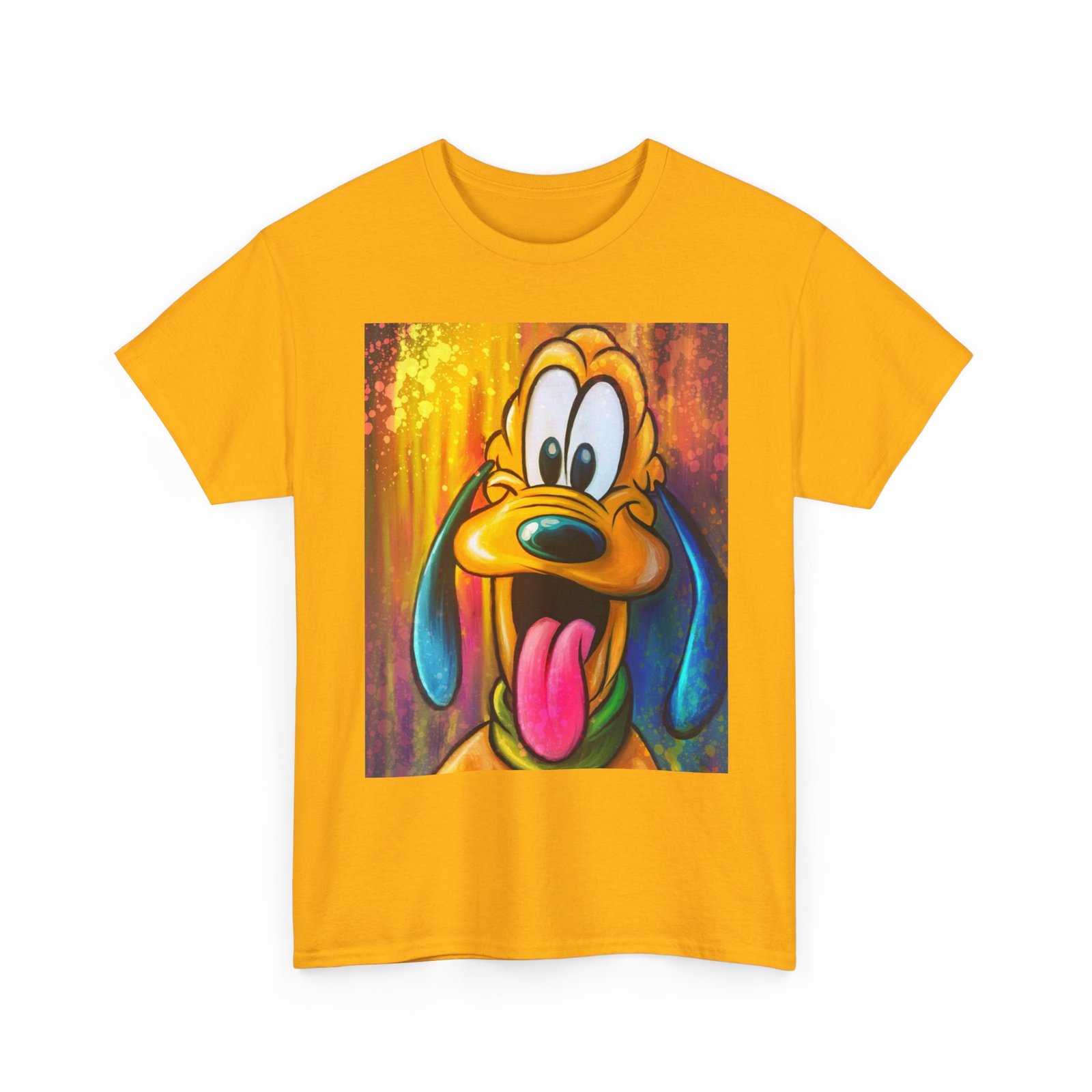 T-Shirt - Disney Themed Pluto Dog Art Tee - Unisex Heavy Cotton T-Shirt, Cute Animal Shirt, Gift for Dog Lovers, Fun Casual Wear, Kids & Adults - Image 15