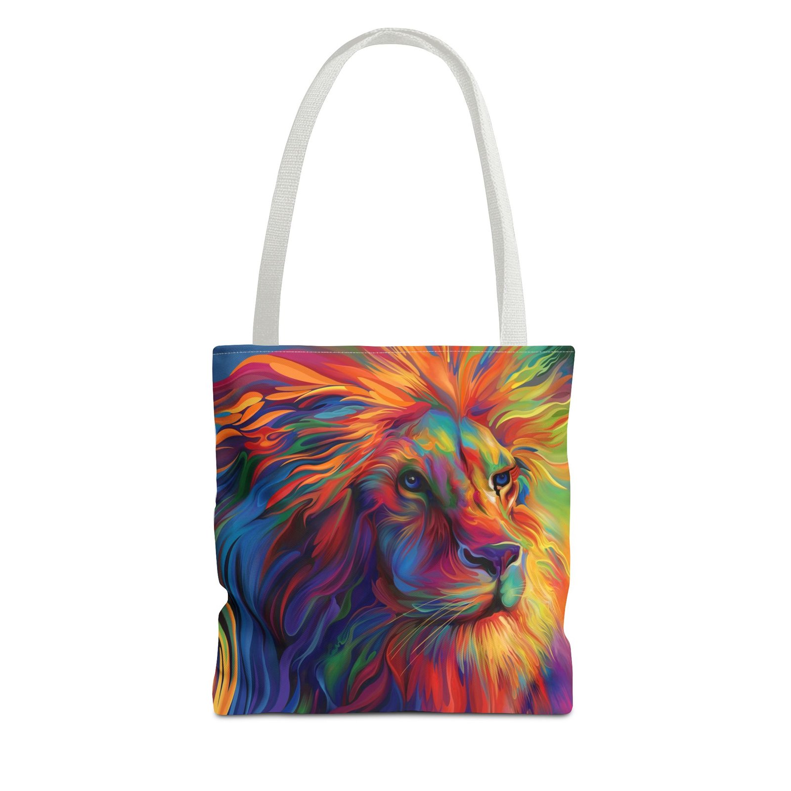 Tote Bag - Vibrant Lion Tote Bag, Colorful Reusable Bag, Beach Tote, Gift for Animal Lovers, Eco-Friendly Shopping Bag, Festival Bag - Image 25