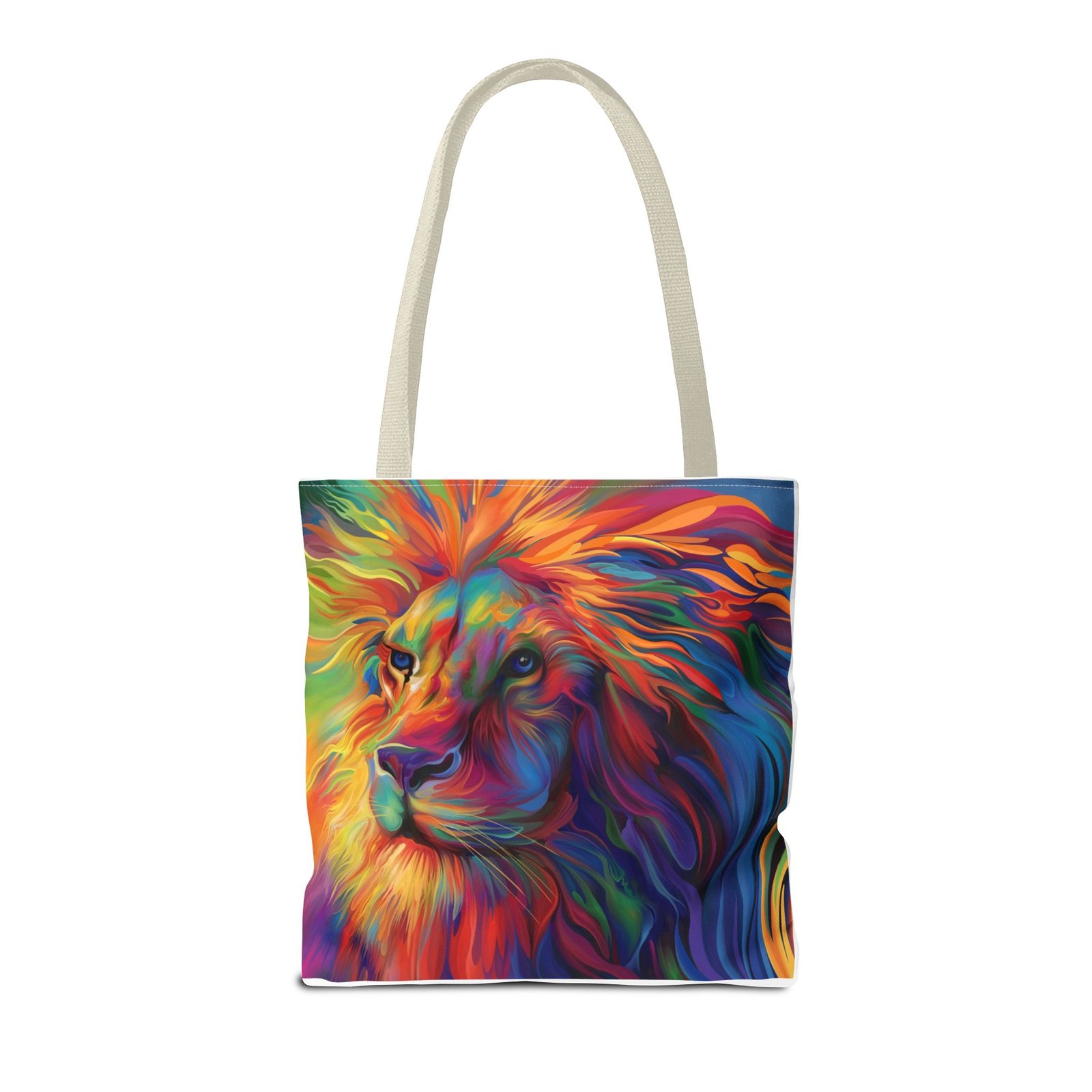 Tote Bag - Vibrant Lion Tote Bag, Colorful Reusable Bag, Beach Tote, Gift for Animal Lovers, Eco-Friendly Shopping Bag, Festival Bag - Image 42