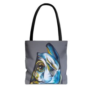 Tote Bag - Vibrant Fish Art Tote Bag, Colorful Beach Bag, Eco-Friendly Shopping Bag, Nautical Gift, Art Lover's Accessory