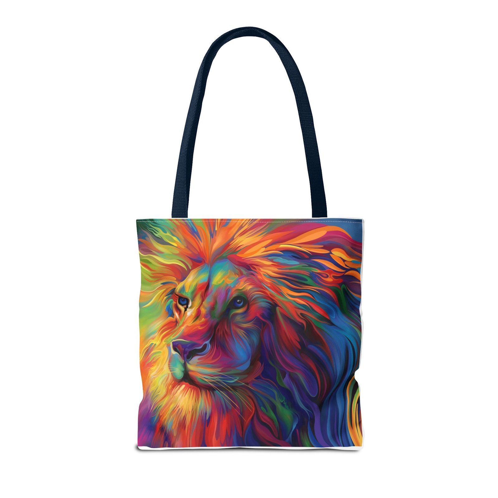 Tote Bag - Vibrant Lion Tote Bag, Colorful Reusable Bag, Beach Tote, Gift for Animal Lovers, Eco-Friendly Shopping Bag, Festival Bag - Image 54