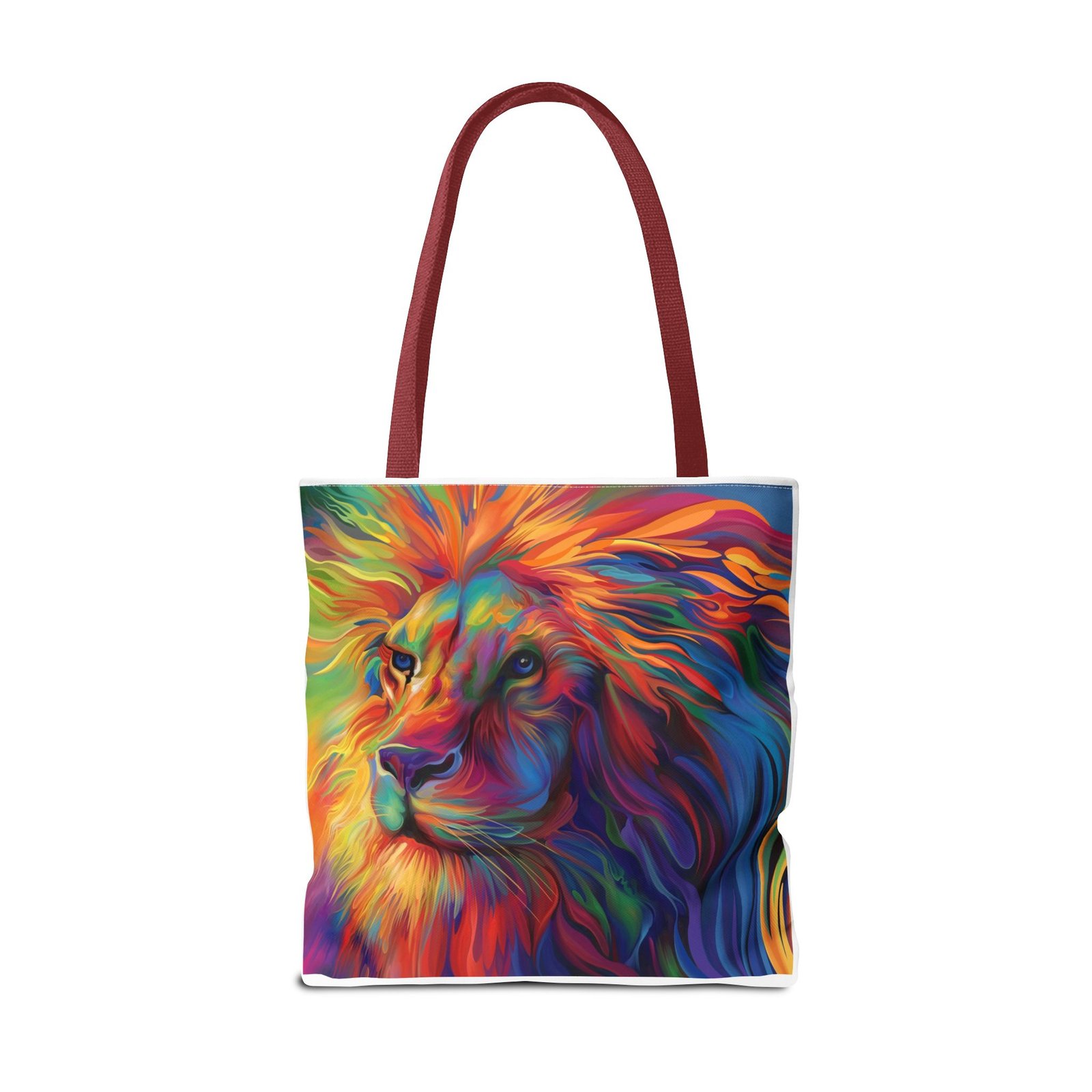 Tote Bag - Vibrant Lion Tote Bag, Colorful Reusable Bag, Beach Tote, Gift for Animal Lovers, Eco-Friendly Shopping Bag, Festival Bag - Image 22